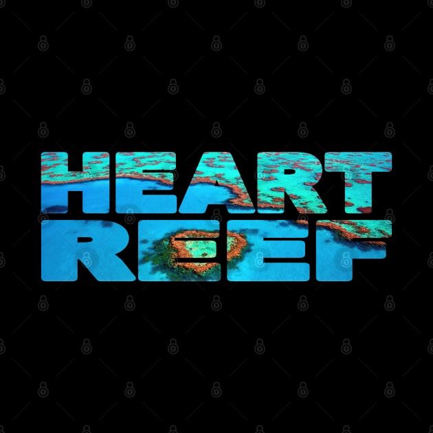 HEART REEF - Queensland Australia Great Barrier Reef by TouristMerch