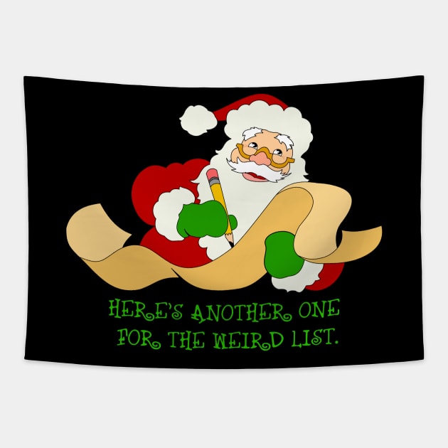 Santa's List Tapestry by CheezeDealer