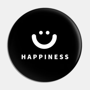 Happiness typography design with a smiley icon by dmerchworld Pin