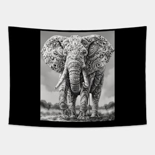 Elephant Conservation Strategies Tapestry