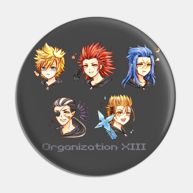 Organization XIII five bois Pin by candypiggy