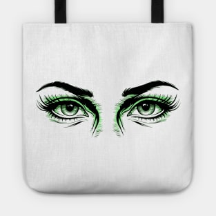 green eyes Tote