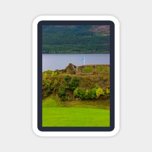 Urquhart Castle over Loch Ness in Scotland Magnet