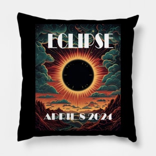 Solar Eclipse 2024 Pillow