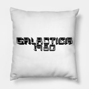 Battlestar Galactica 1980 3D Silver Logo Pillow