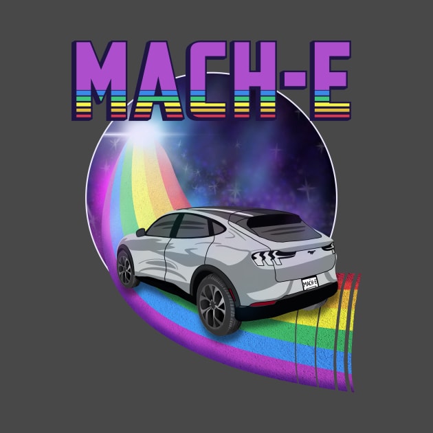 Mach-E Rides the Rainbow Galaxy in Iconic Silver by zealology