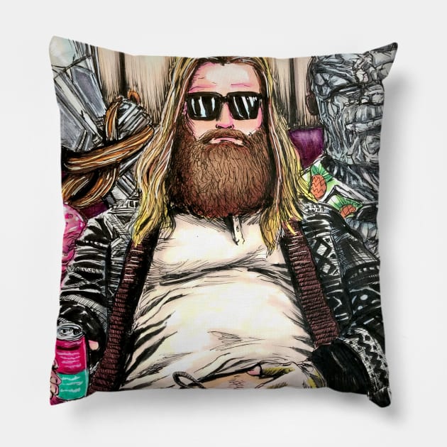 Norse Dude Pillow by Robisrael