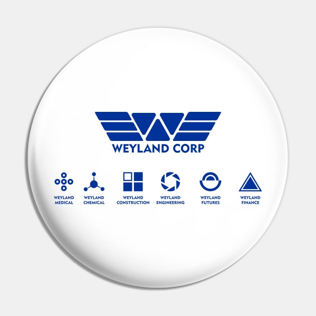 Weyland Corp. Logo Pin by Blade Runner Thoughts