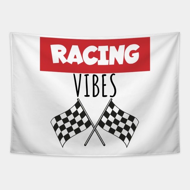 Racing vibes Tapestry by maxcode