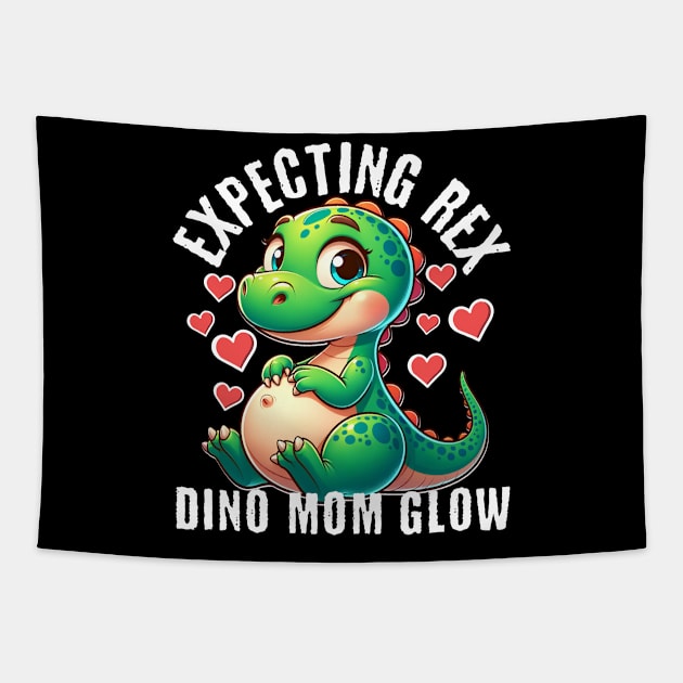 Expecting rex- Dino Moms Tapestry by TaansCreation 