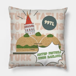 Antep Fıstıklı Kuru Baklava Pillow