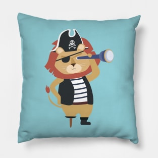 Lion Pirate Wooden Leg Pillow