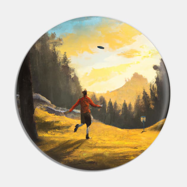 Disc Golf in a Mountain Valley Pin by Star Scrunch