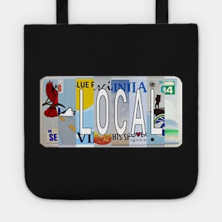 Virginia Local License Plates Tote