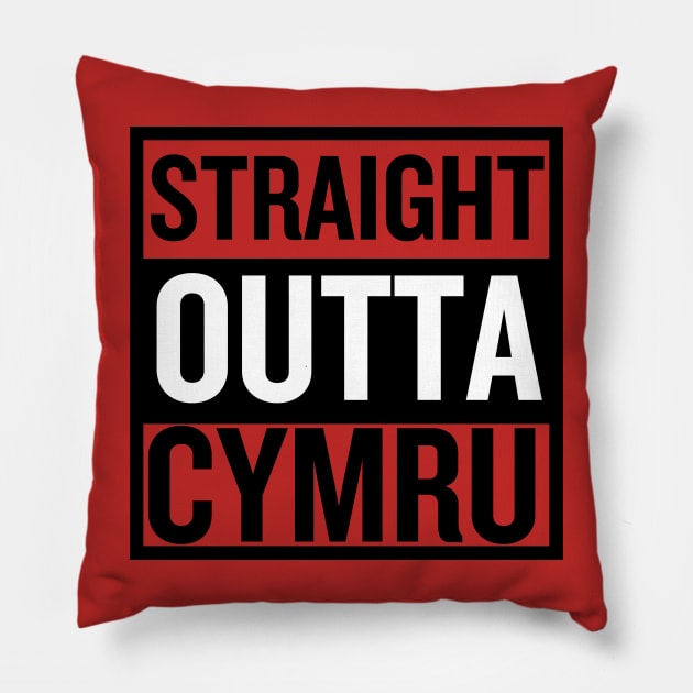 Straight Outta Cymru Pillow by Teessential