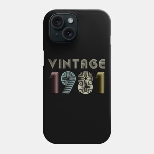 39Th Birthday Gift Vintage 1981 Classic Men Women Phone Case