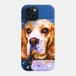 Beagle in the style of Van Gogh Phone Case