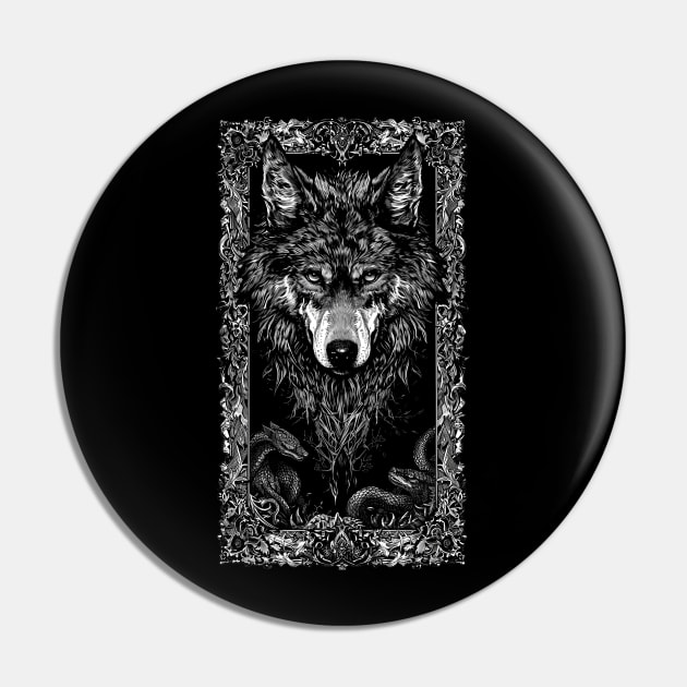 Black Wolf Pin by Esoteric Origins