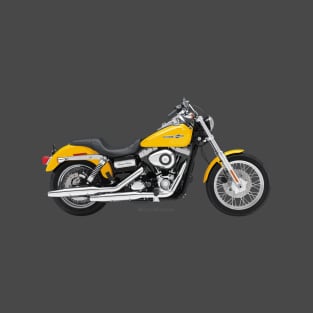 Harley Dyna Super Glide Custom yellow, s T-Shirt