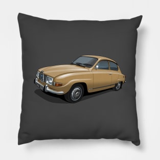 1971 Saab 96 saloon in ambra beige Pillow