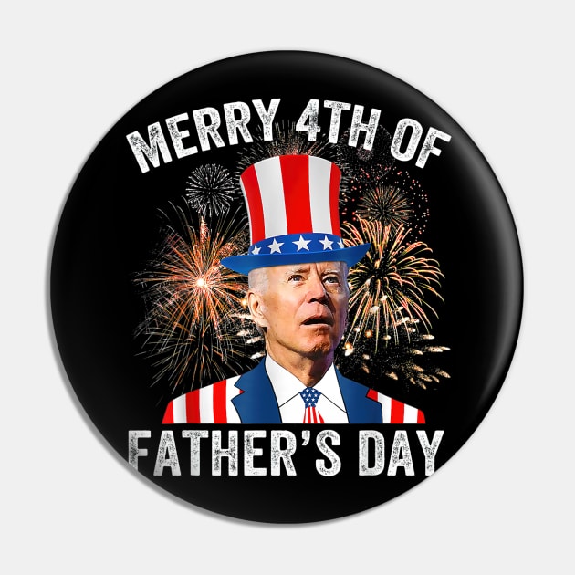 Funny Biden, Confused Joe Biden, Merry 4th of Gift Shirt - Confused Biden -  Pin