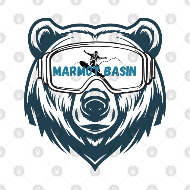 Marmot Basin Ski Alberta Canada by DW Arts Design