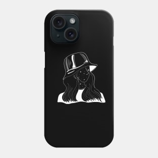 The girl with the bucket hat Phone Case