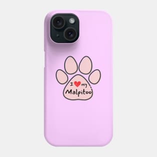 Maltipoo Paw Phone Case