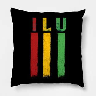 ILU Flag heart Pillow