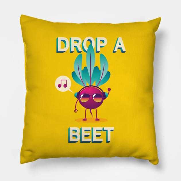 Drop A Beet Pillow by gabdoesdesign