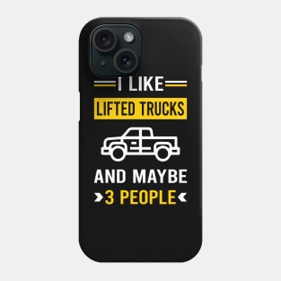 3 People Lifted Truck Trucks Phone Case