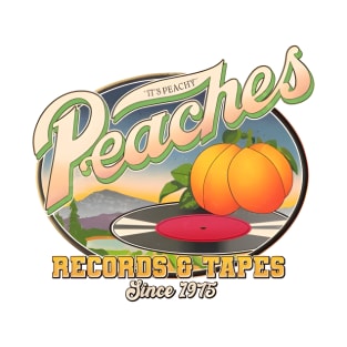 Vintage Peaches Records And Tapes Since 1975 T-Shirt