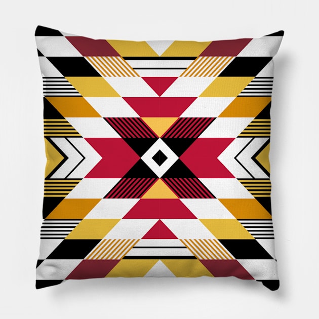 Modern Tribal Pattern Pillow by marieltoigo