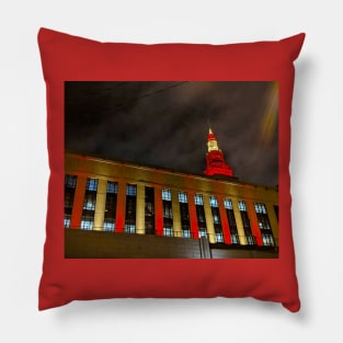 Tower City Red & Yellow Pillow