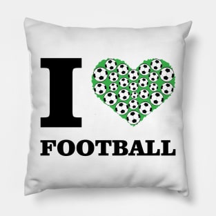 I Love Football Pillow