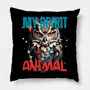 Owl Spirit Animal Pillow