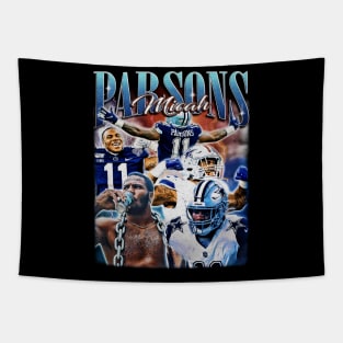 Micah Parsons Football Vintage Style Tapestry