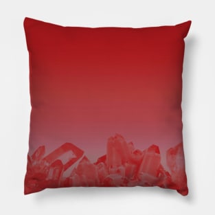 Simple red crystals Pillow