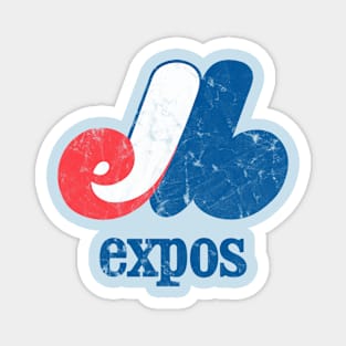Montreal Expos Baseball Magnet
