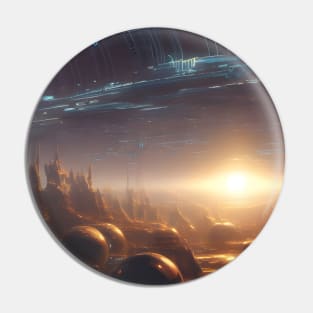 Epic Planetary Megastructure Pin