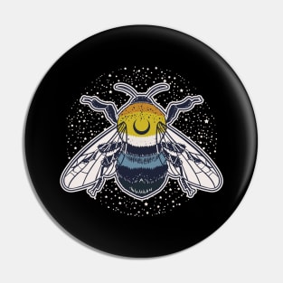 Aroace Bee Proud LGBT Asexual Aromantic Pride Flag Pin