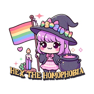 Hex The Homofobia Cute LGBTQ Witch T-Shirt