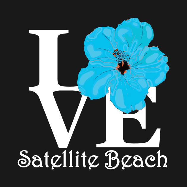 LOVE Satellite Beach Blue Hibiscus by SatelliteBeach