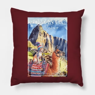 Romantic Andes Getaway Cat Sphynx Life 38S Pillow