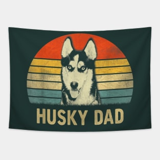 Husky Dad Vintage Tapestry