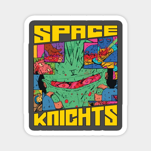 Space Knights - Split Decision Magnet by CosmicLion