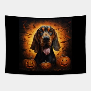 Bloodhound dog Halloween Tapestry