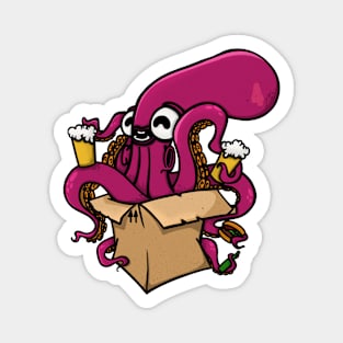 Box octopus party Magnet