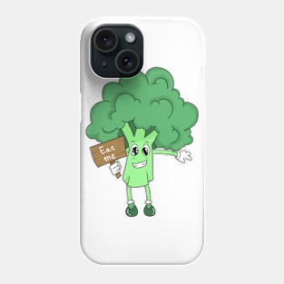 broccoli funny cute cartoon Phone Case