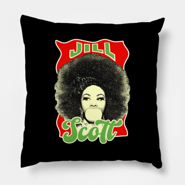 Jill Scott Pillow by Mandegraph